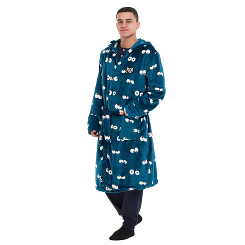 Snuggs Blanket Robe Petroleum Eyes